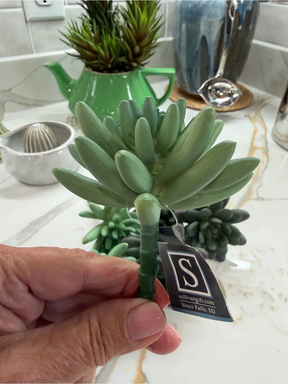 Artificial Succulent Arrangement in Green -